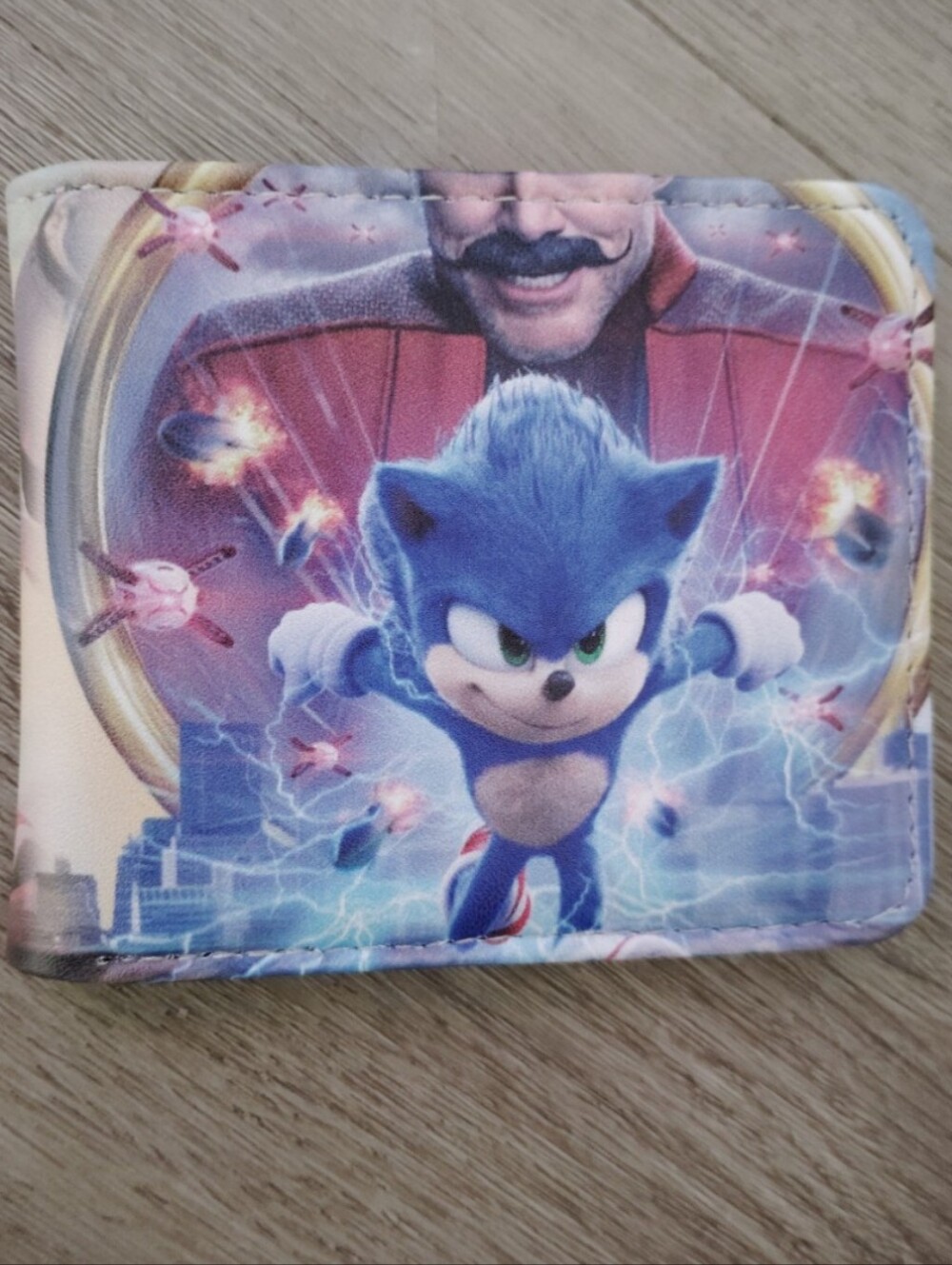 New Sonic the hedgehog anime manga leather wallet